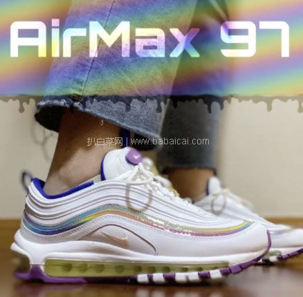 NIKE中国官网：NIKE 耐克  Air Max 97彩虹条女款休闲鞋  折后价￥549