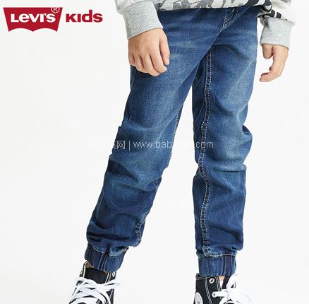 天猫商城：Levi’s 李维斯 男童松紧腰针织牛仔裤 2款  双重优惠后￥99元包邮
