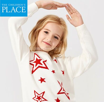 天猫商城：The Children’s Place 绮童堡 2020新款 女童 甜美百搭毛衣套头针织衫 2款  现￥179，领￥120优惠券，券后￥59元包邮
