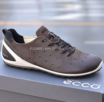 亚马逊海外购：ECCO 爱步 Biom Lite健步轻巧 男士真皮低帮休闲鞋 降至新低￥447.12元