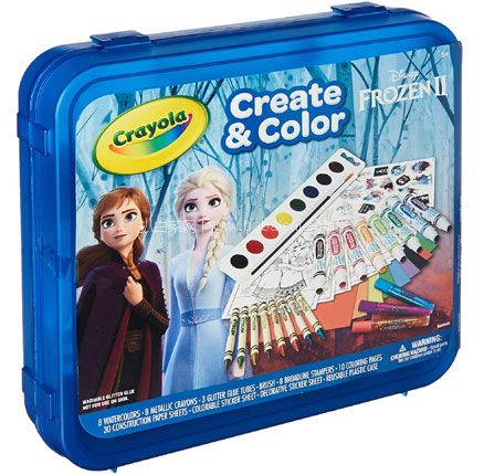 亚马逊海外购：新低白菜价！Crayola 绘儿乐 冰雪奇缘2 Create & Color 创意涂色礼盒套装 降至新低￥84.8元，直邮含税到手￥98.84