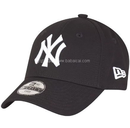亚马逊海外购：New Era 纽亦华 9Forty 可调节棒球帽 儿童款 黑色  秒杀价￥86.99元，直邮含税到手￥94.91