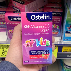 Amcal澳洲药房：Ostelin 儿童维生素D滴剂 20m*6件装 草莓味  降至AU$42.95，一件包邮包税到手约￥208