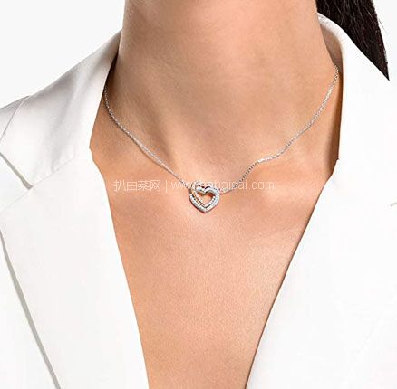 亚马逊海外购：Swarovski 施华洛世奇 Infinity 女士双心形项链  降至新低￥496.89元，免费直邮含税到手￥542.11