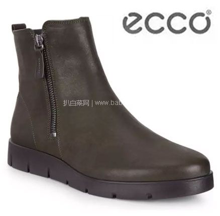 亚马逊海外购：ECCO 爱步 贝拉系列 Bella Zip 女士真皮短靴 多色多码，降至￥506.65，免费直邮，含税到手￥552.76