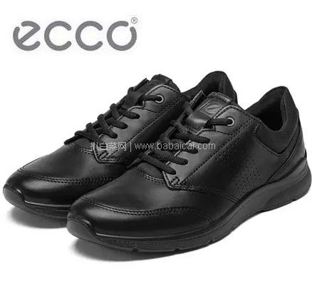 亚马逊海外购：ECCO 爱步 Irving欧文系列 男士真皮透气休闲鞋 42码，直邮含税到手新低￥393.27