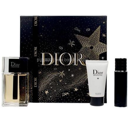 西班牙Perfumes club官网：Dior 迪奥 桀骜男士香氛圣诞套装（EDT 100ml+10ml+沐浴露50ml）降至￥797元包邮包税