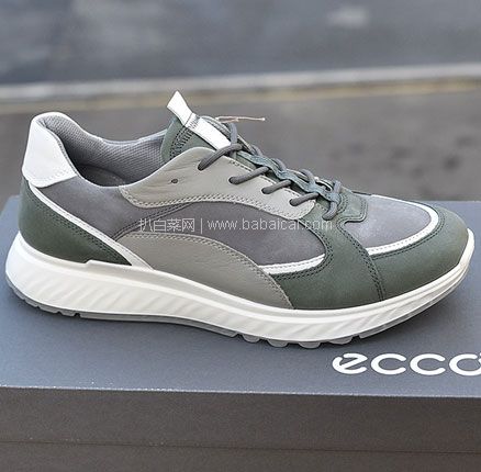 亚马逊海外购：ECCO 爱步 ST.1适动系列 男士磨砂皮跑步鞋 降至￥579.51，免费直邮含税到手￥632.25