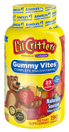 亚马逊海外购：降价！L’il Critters 丽贵 小熊糖 儿童多种维生素软糖190粒*1瓶  降至￥92.83，到手约￥101.28