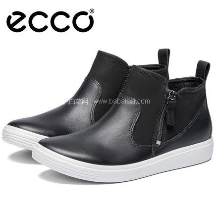 亚马逊海外购：ECCO 爱步 Soft Classic柔酷系列 女士侧拉链短靴  降至新低￥427.63，直邮含税到手￥466.54