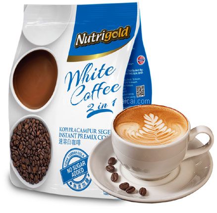 天猫商城：马来西亚进口 Nutrigold 诺思乐 速溶进口二合一白咖啡 450g 现￥49.9，叠加￥20优惠券，券后￥29.9元包邮