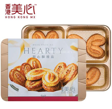 天猫商城：临期低价，香港美心 甜心酥糕点饼干礼盒（内含3口味）212g  现￥158，领￥100优惠券，券后￥58包邮