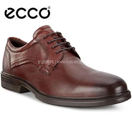 亚马逊海外购：ECCO 爱步 Lisbon里斯 男士牛皮系带牛津鞋 降至￥511.41元，直邮含税到手￥557.95
