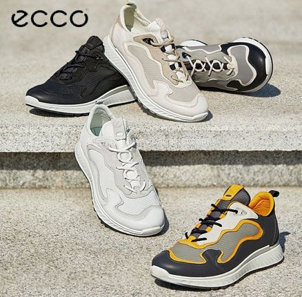亚马逊海外购：ECCO 爱步 ST.1 男士拼接运动鞋 837854  降至￥752.07，直邮含税到手￥820.51