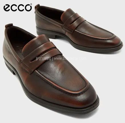 亚马逊海外购：ECCO 爱步 Melbourne 墨本系列 男士真皮乐福鞋 42码 降至新低￥479，免费直邮含税到手￥522.68