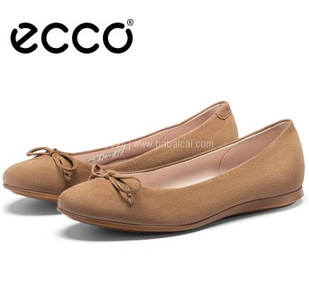 亚马逊海外购：ECCO 爱步 触感2.0 女士真皮平底单鞋 37码，降至￥346.8元，免费直邮含税到手￥378.36