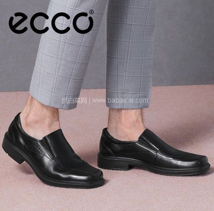 亚马逊海外购：ECCO 爱步 Helsinki 赫尔辛基 男士一脚蹬皮鞋，免费直邮含税到手新低￥502.38