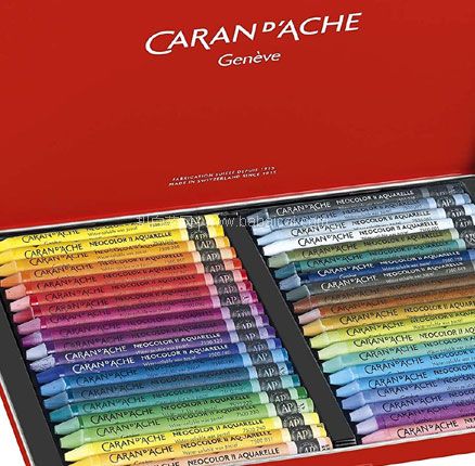 亚马逊海外购：Caran d’Ache 凯兰帝 Neocolor II系列 水溶性蜡笔套装 40色 Prime会员92折，折后新低￥366元，直邮含税到手￥402.05