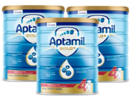Amcal澳洲药房：Aptamil 爱他美 金装婴幼儿奶粉 4段 900g*3罐装 最新包装  降至AU$89，一件包邮包税到手约￥439