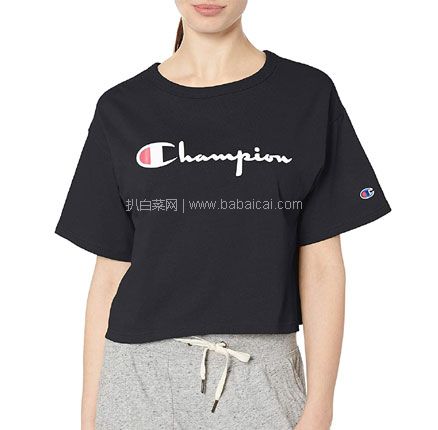 亚马逊海外购：Champion 冠军 女士短款 T恤 WL956 到手约￥121.86