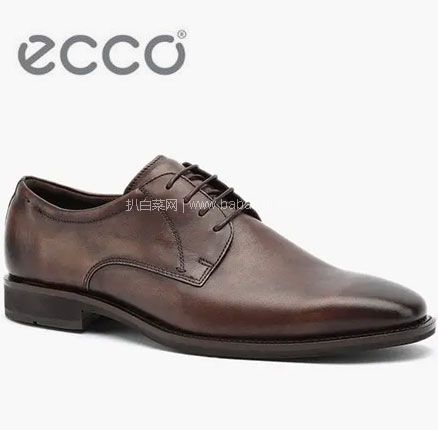 亚马逊海外购：ECCO 爱步 Calcan卡尔翰系列 男士真皮正装鞋  42码，降至￥608元，免费直邮含税到手￥663.5