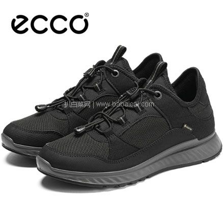 亚马逊海外购：ECCO 爱步 Exostride突破系列 女士GTX防水系带运动鞋 ，免费直邮含税到手￥514.69