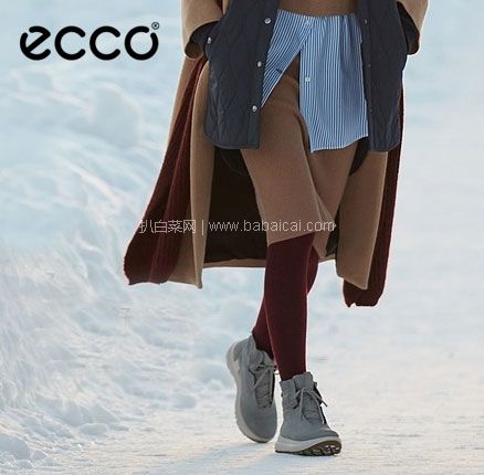 亚马逊海外购：ECCO 爱步 Solice赛冬系列 女士Gore-Tex 牦牛皮抓地防滑雪地靴，免费直邮含税到手￥618.02