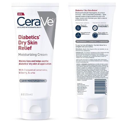 亚马逊海外购：CeraVe 适乐肤 Diabetics’ Dry Skin Relief系列 保湿霜 236ml，下单2件直邮含税到手￥153.9，折合￥76.95/件