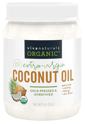 亚马逊海外购：Viva Naturals 有机冷榨低脂无糖椰子油 1.6L，近半年低价，到手￥193.78