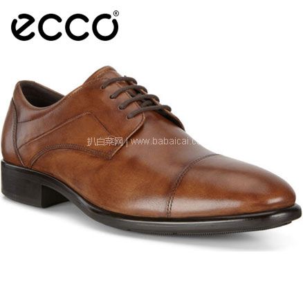 亚马逊海外购：ECCO 爱步 Citytray适途系列 男士系带正装鞋，免费直邮含税到手￥645.66