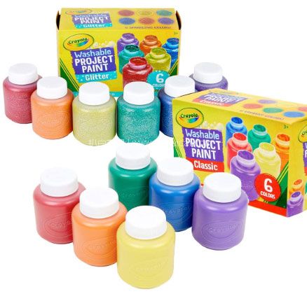 亚马逊海外购：Crayola 绘儿乐 可水洗儿童颜料 12 支装，直邮含税到手约￥57.28