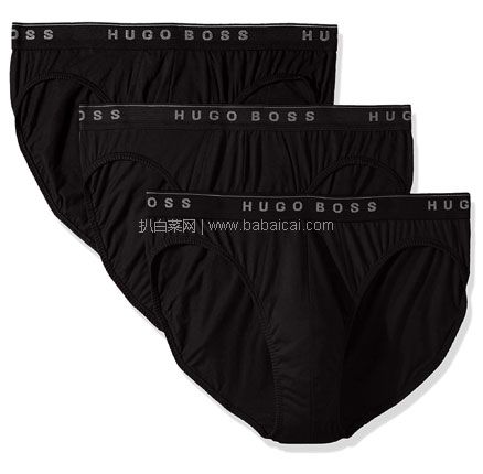 亚马逊海外购：Hugo Boss 雨果·博斯 男士内裤3条装 降至￥106.52，直邮含税到手￥116.21