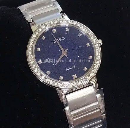 亚马逊海外购：Seiko 精工 Crystal系列 SUP433 女士满天星太阳能手表（原价$350），直邮含税到手￥1078新低价