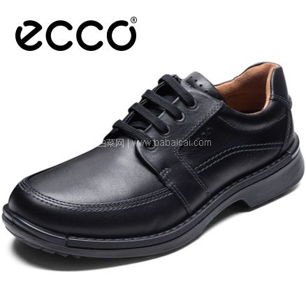 亚马逊海外购：ECCO 爱步 Fusion融合系列 男士真皮系带休闲鞋，免费直邮含税到手￥598.87