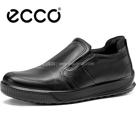 亚马逊海外购：ECCO 爱步 Byway路威系列 男士真皮一脚蹬休闲板鞋 ，免费直邮含税到手￥623.01