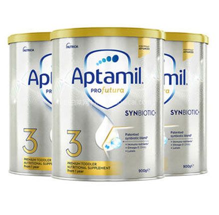 Amcal澳洲药房：新版！Aptamil 爱他美 白金版奶粉 3段 900g*3罐装 降至AU$152，一件包邮包税到手￥726