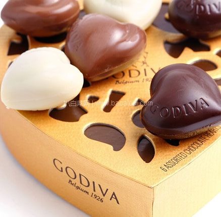 亚马逊海外购：Godiva 歌帝梵 金装系列 14颗巧克力心形礼盒装，直邮含税到手新低￥137.77