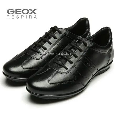 亚马逊海外购：Geox 健乐士 U Symbol B 男士低帮系带真皮休闲鞋，免费直邮含税到手￥383.88