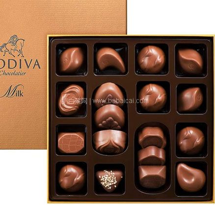 亚马逊海外购：GODIVA 歌帝梵 金装巧克力礼盒 220g，直邮含税到手￥184.38元