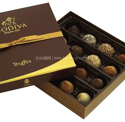 亚马逊海外购：Godiva 歌帝梵 16颗黑松露巧克力礼盒 230g，免费直邮含税到手￥202.57