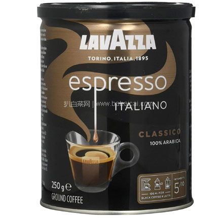 亚马逊海外购：Lavazza 乐维萨 Espresso 意式浓缩咖啡粉 250g罐装 凑单到手约￥39.52