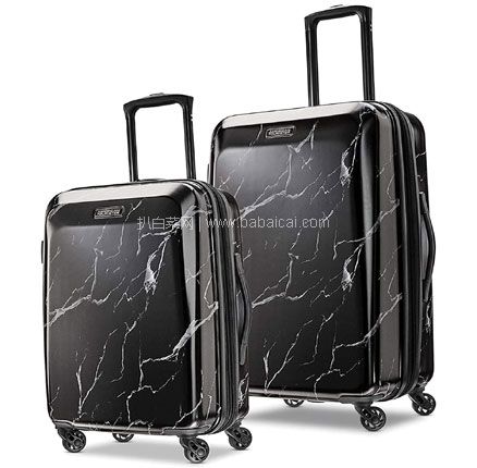 亚马逊海外购：American Tourister 美旅 大理石纹路行李箱2件套（21/24） 到手约￥1274.77