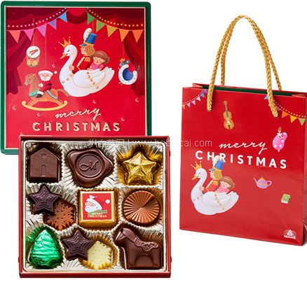 天猫商城：日本 Morozoff 圣诞限量款巧克力礼盒11颗  双重优惠新低￥69元包邮