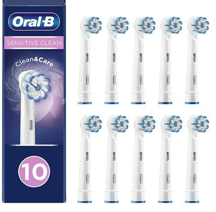 亚马逊海外购：Oral-B 欧乐B Sensitive Clean 超细软毛电动牙刷刷头 10支 EB60，直邮含税到手新低￥181.17，折￥18.1/支