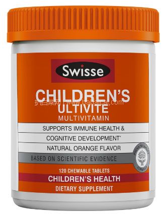 亚马逊海外购：Swisse Ultivite 儿童复合维生素 120片 凑单直邮含税到手约￥59.38