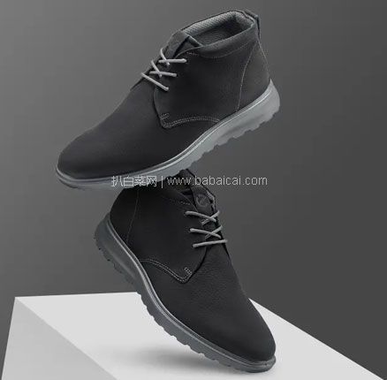 亚马逊海外购：ECCO 爱步 CS20 Hybrid 混合系列 男士休闲棉靴，直邮含税到手新低￥509.48