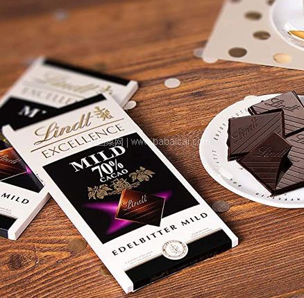 亚马逊海外购：Lindt 瑞士莲 Excellence系列 黑巧克力 混合装1100g，直邮含税到手￥173.48