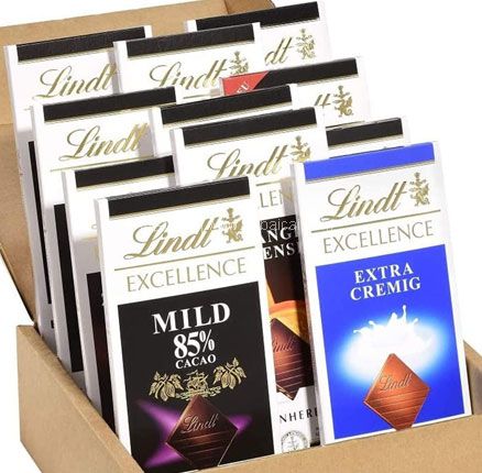 亚马逊海外购：Lindt 瑞士莲 Excellence系列 黑巧克力 混合装1100g，直邮含税到手￥173.48