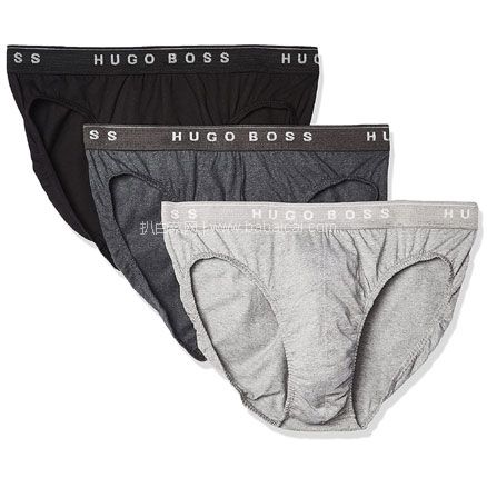 亚马逊海外购：Hugo Boss 雨果·博斯 男士内裤3条装，prime会员1件92折，直邮含税到手￥121.09