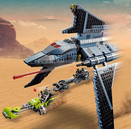 亚马逊海外购：LEGO 乐高 星球大战系列 75314 异等小队攻击穿梭机 （共有969颗粒），直邮含税到手新低￥639.27